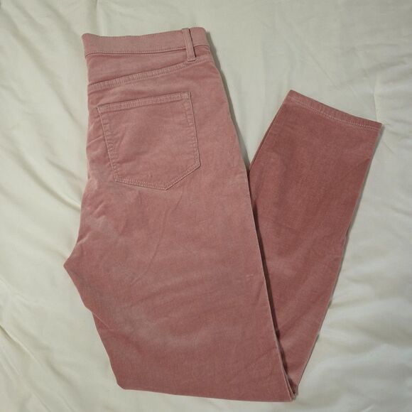 LOFT Soft Dusty Rose Corduroy Slim Pant - Size 10 / 30 - Picture 5 of 11
